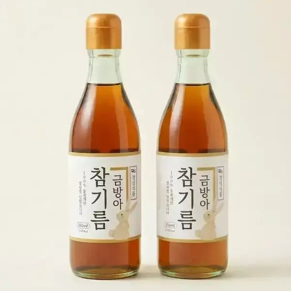 상품 이미지: 통깨 100% 고소한 금방아 참기름 350ml+350ml