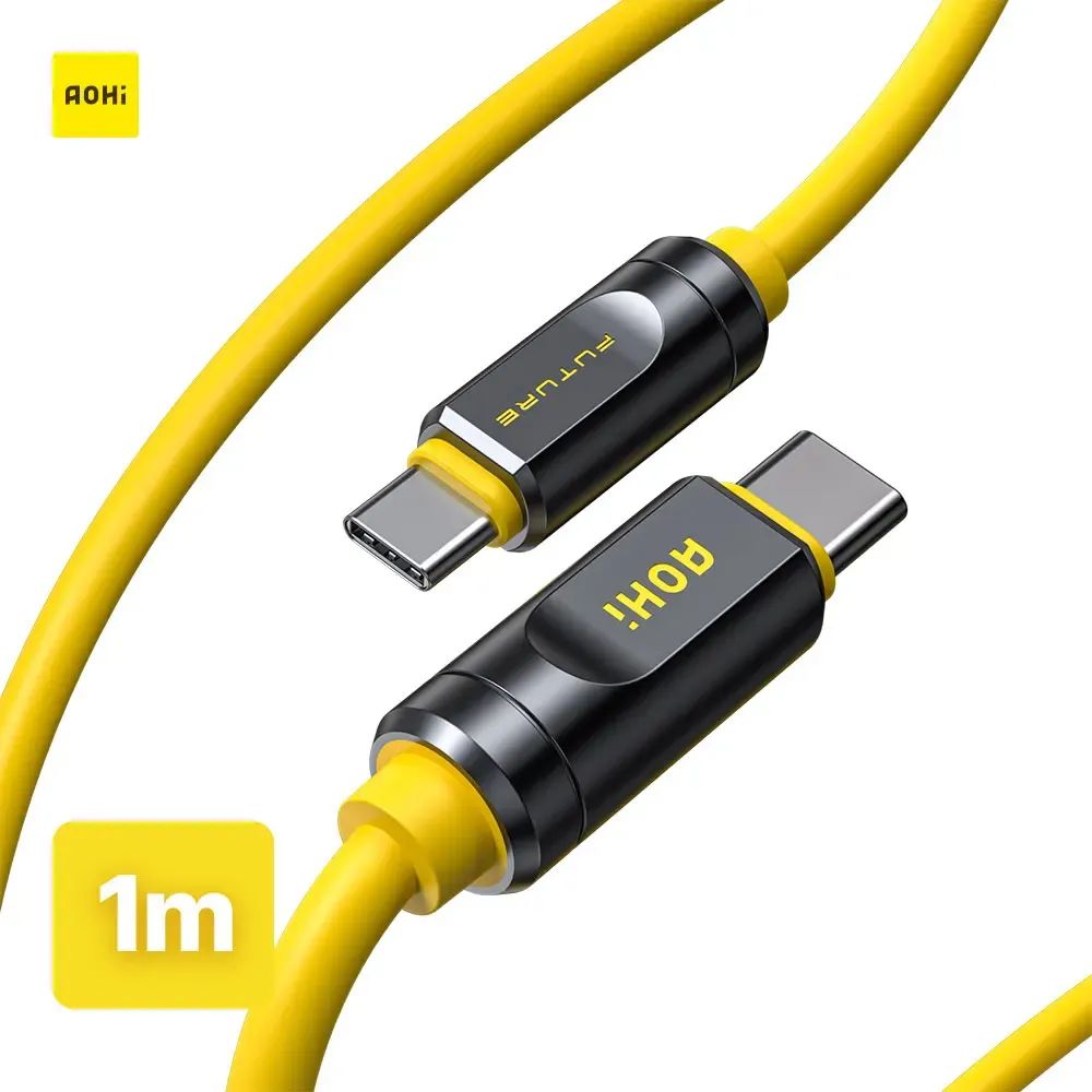 상품 이미지: AOHi USB4 2.0 썬더볼트5 120Gbps 240W PD 3.1 Type C to C 1M케이블 [한국발송]