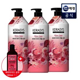 상품 이미지: 케라시스 퍼퓸 화이트 데이지 샴푸/린스 1L x 3개 + 증정지급 +극손상 울트랴 샴푸 180ml