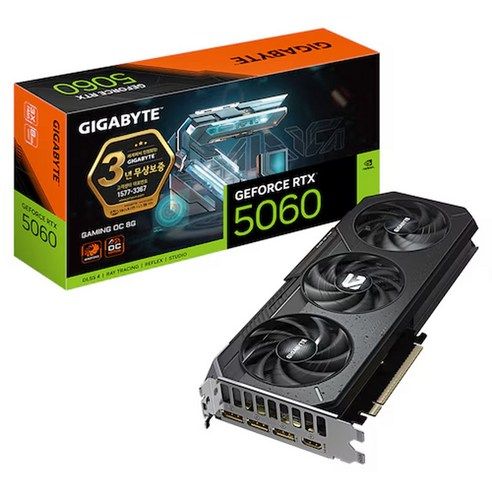 상품 이미지: GIGABYTE 지포스 RTX 5060 GAMING OC D7 8GB 피씨디렉트