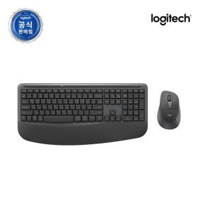 상품 이미지: 로지텍코리아 공식 MK880 콤보 팜레스트 무소음 무선키보드마우스세트 그라파이트