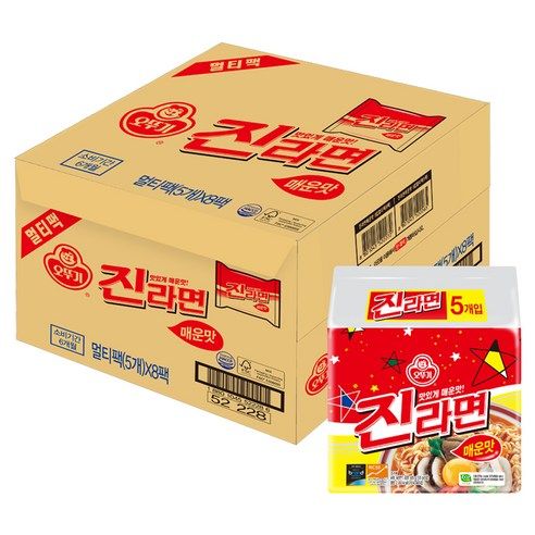 상품 이미지: 오뚜기 진라면 매운맛 120g, 40개
