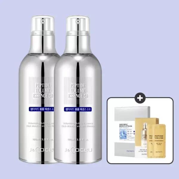 상품 이미지: 탄력&보습&미백 완벽케어! 닥터펩티 펩타이드 버블에센스 2.0 100ml 2개 세트 + 샤쉐 20매 + 마스크팩 5매입