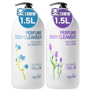 상품 이미지: 퍼퓸 대용랑 바디워시 1500ml 2개 바디클렌저 화이트머스크 라벤더 향