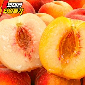 상품 이미지: (타임초특가) 초고당도 햇 복숭아 4kg 딱딱이 말랑이 달콤쫀득 털복숭아 혼합과 경북