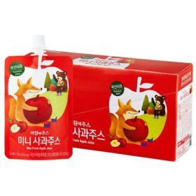상품 이미지: 서울우유 아침에주스 미니 사과 100mlx30개/주스 사과주스 어린이 음료