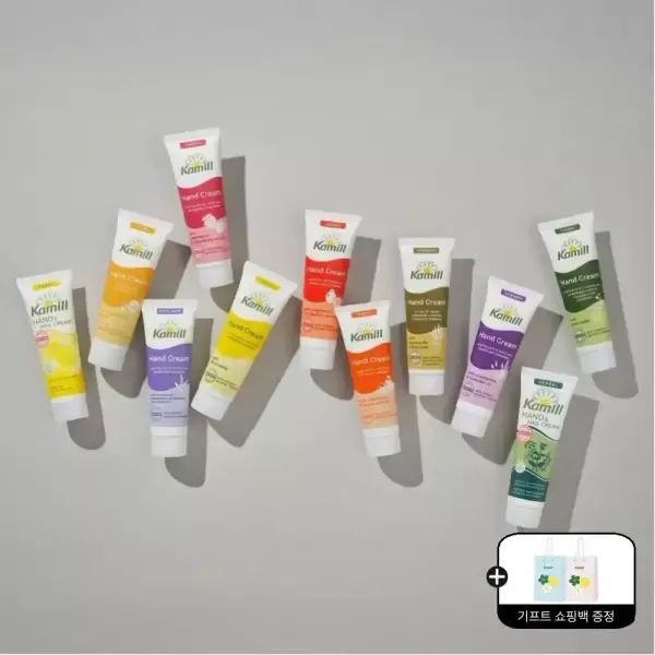 상품 이미지: 쇼핑백GIFT! [카밀] 핸드크림 휴대용 미니 사이즈 30ml*5개