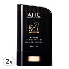 상품 이미지: AHC 마스터즈 에어 리치 선스틱 SPF50+ PA++++, 14g, 2개