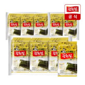 상품 이미지: 광천김 3대째 달인 재래 도시락김 27봉 / 바삭함이 다른 두 번 구운 김