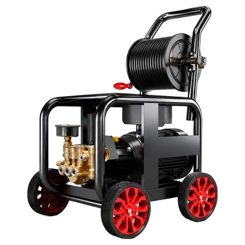 상품 이미지: 하수젯 고압세척기 40m호스 110mm 배관 3.8KW 250bar 하수구 배관뚫는기계 자동체 세차 스프레이건