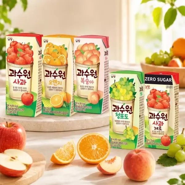 상품 이미지: 남양 과수원 과일주스 190ml 5종 24팩+24팩 골라담기!
