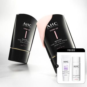 상품 이미지: AHC 메이크업핏 마스터즈 톤업 선세럼 50ml 2개+(증정)워터풀 선크림 7ml 1개 +프로샷 에센스 20ml 1개