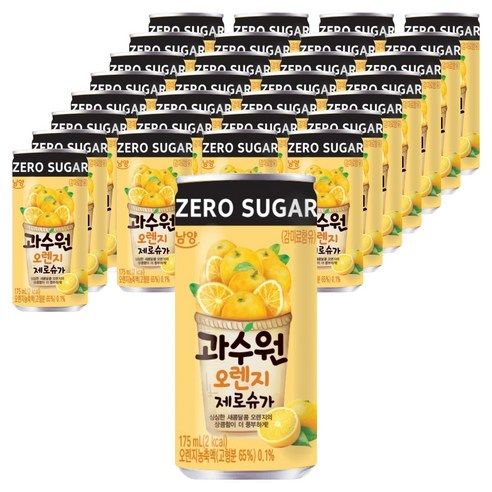 상품 이미지: 남양과수원 오렌지 제로슈가, 175ml, 30개