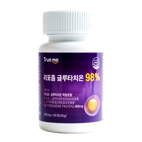 상품 이미지: TRUEME 리포좀 글루타치온 98%, 90정, 1개