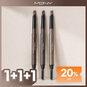 상품 이미지: (20% 추가할인)(3개구성) 맥퀸뉴욕 육각심 오토 아이브로우 눈썹펜슬 /하드포뮬러 번짐없는 오토브로우