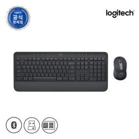 상품 이미지: 로지텍코리아 공식 시그니처 MK650 콤보 무선 키보드 마우스 세트 블랙