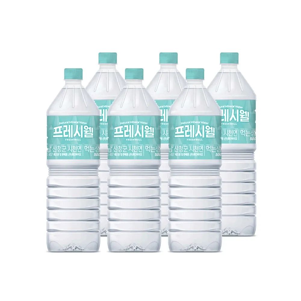 상품 이미지: 지리산 생수 프레시웰 2L X 24 (유라벨/무라벨 랜덤 발송)