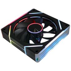 상품 이미지: 쿨링팬 ARGB LED 120mm 컴퓨터 케이스쿨러 팬, LM120ARBR 블랙 흡기, 1개