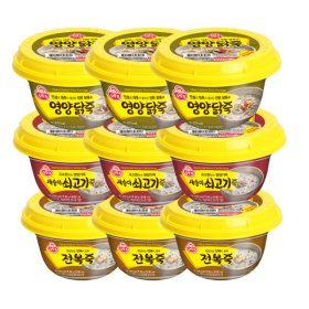 상품 이미지: 영양닭죽 285G 3개 + 새송이쇠고기죽 285G 3개 + 전복죽 285G 3개