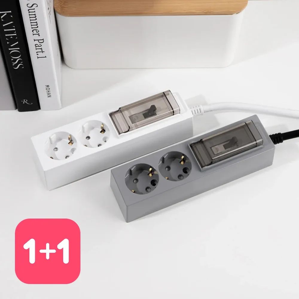 상품 이미지: 스윗홈 1+1 국산 고용량 멀티탭 2구 3구 에어컨용 대용량 고전력 멀티콘센트 0.7m 1.5m 3m 5m