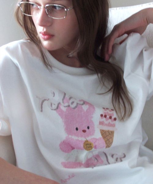 상품 이미지: RORABBIT FRIENDS T-SHIRT WHITE