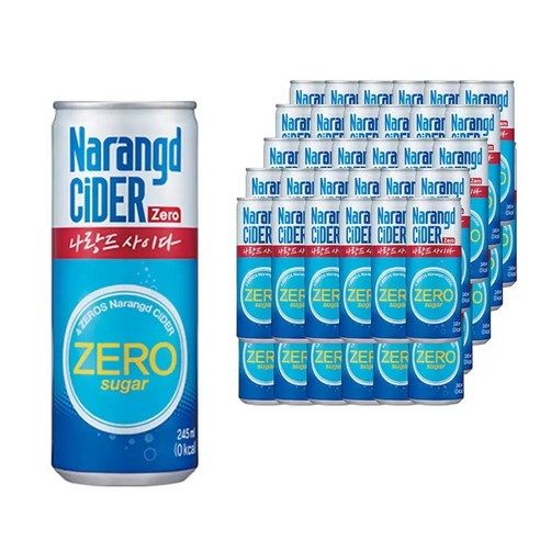 상품 이미지: 나랑드사이다 제로, 245ml, 60개
