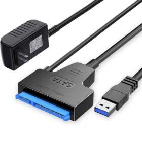 상품 이미지: 2.5 3.5 USB 3.0 to Sata 3 어댑터 케이블 하드 드라이브 컨버터 삼성 Seagate WD 3.5 인치 LEDD SSD용