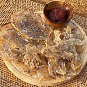 상품 이미지: 두껍한 참쥐포 대짜 200g 8~10장 / 2세트 주문시 마른몸통오징어 1마리 증정