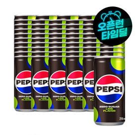 상품 이미지: (타임딜) 펩시콜라 제로 라임 210ml x 60캔