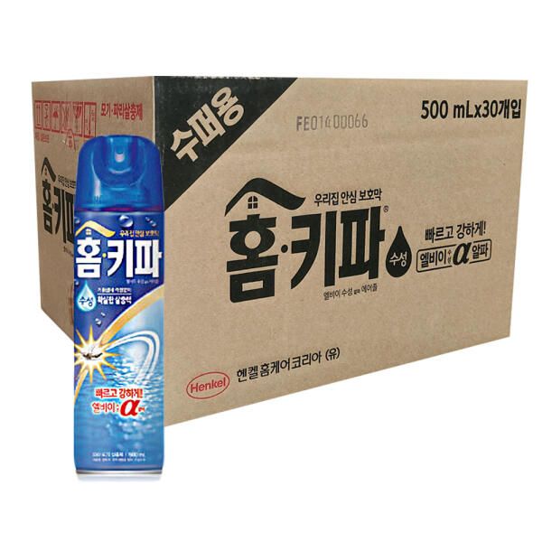 상품 이미지: 홈키파 엘비이수성에어졸 500ml 30개 1박스 모기약 에프킬라