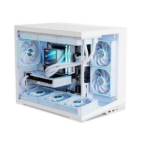 상품 이미지: 장우컴퍼니 게이밍PC 화이트에디션 라이젠 7800X3D RTX 5080 RAM 16~32GB SSD 512~2TB 윈도우11 조립컴퓨터 게임용 컴퓨터 수냉컴퓨터