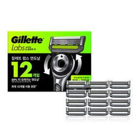 상품 이미지: 질레트랩스 딥클렌징바 면도날 12입