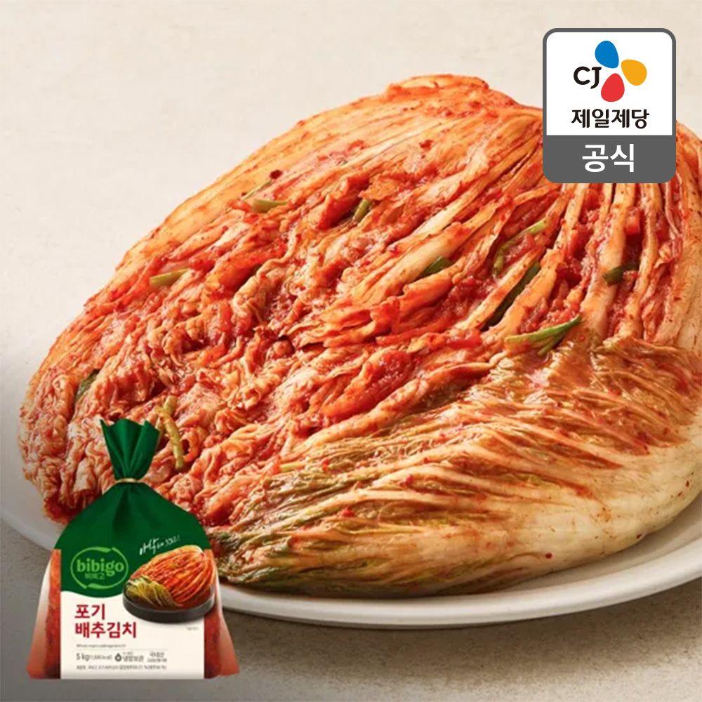 상품 이미지: 비비고 포기 배추김치 5kg, 1개
