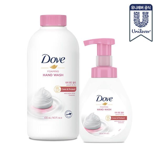 상품 이미지: 도브 포밍 핸드워시 피치 본품 240ml + 리필 430ml