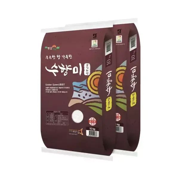 상품 이미지: [하루세끼쌀] 25년 햅쌀  수향미 20kg(10kg+10kg) 상등급 단일품종