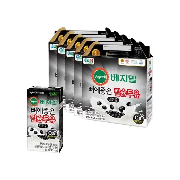 상품 이미지: 뼈에좋은 칼슘 두유 검은콩 190ml x 80팩