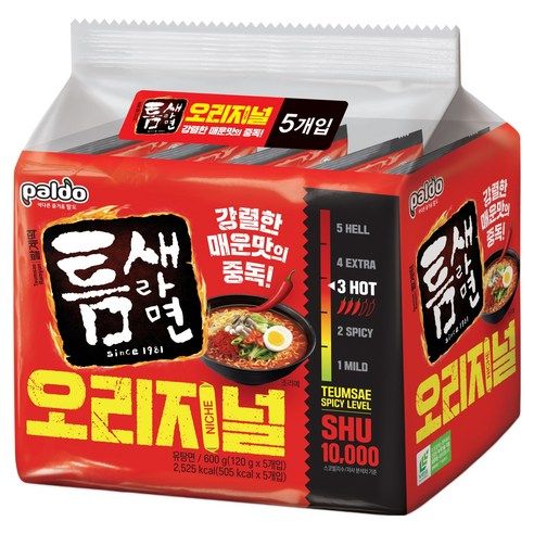 상품 이미지: 틈새라면 빨계떡 120g, 5개