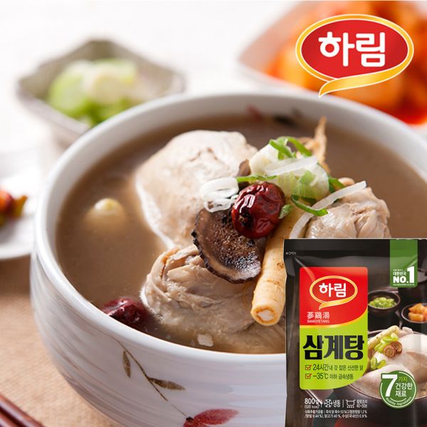 상품 이미지: 즉석 삼계탕800gx4봉 조리즉시 급속냉동 육질이살아있는 오리지날 삼계탕