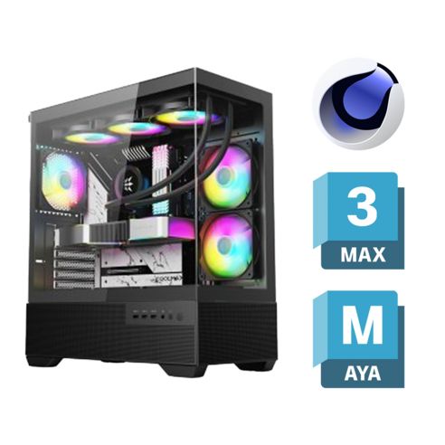 상품 이미지: 시네마 4D C4D 컴퓨터 3d max 마야 라이노 스케치업PC 블렌더 그래픽 작업용 초고사양 데스크탑 컴퓨터