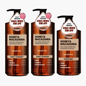 상품 이미지: 쿤달 네이처 퍼퓸 샴푸 1058ml 2개+500ml 증정 / 36시간 향기 지속