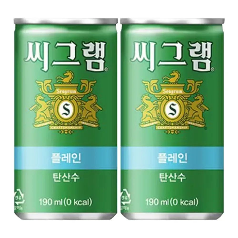 상품 이미지: 씨그램 플레인 탄산수 190ml X 60캔