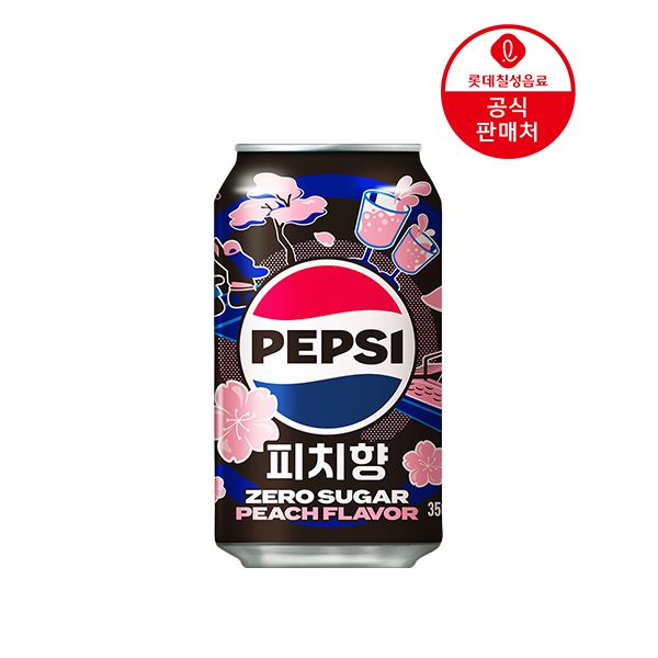 상품 이미지: [본사] 펩시제로슈거 피치향 355ml 24캔