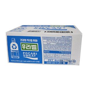 상품 이미지: 동아오츠카 포카리스웨트 무라벨 340ml X 20페트 이온음료