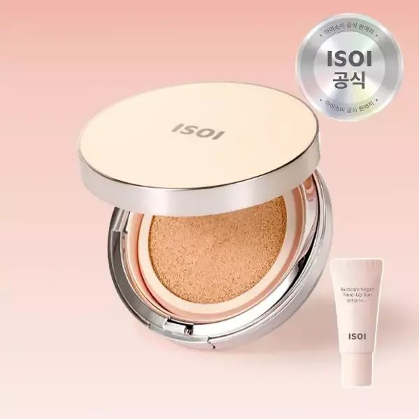 상품 이미지: [35%] 아이소이 스킨케어 비건 쿠션 SPF38 PA++21호 단품(본품+퍼프) (+ 톤업썬 5ml)