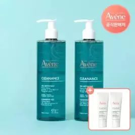 상품 이미지: 아벤느 클리낭스 클렌징 젤 400ml 2개+시칼파트 SOS크림 5ml 2개 증정