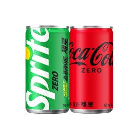 상품 이미지: 코카콜라 제로+스프라이트 제로 190ml 60캔 (2박스)