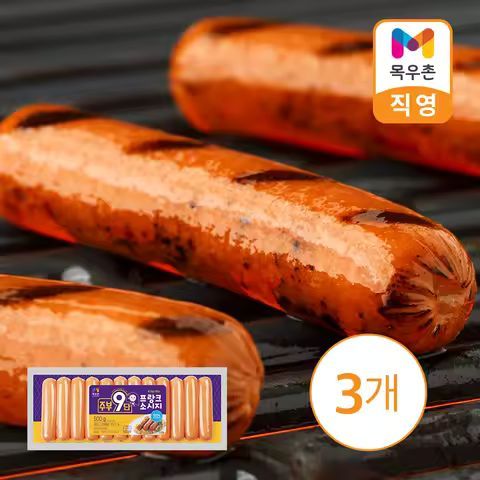 상품 이미지: [목우촌] 주부9단 프랑크소시지 500G 3개