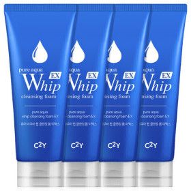 상품 이미지: 아쿠아 휩 폼클렌징 225ml 4개 클렌징폼 대용량 세안제 휩폼