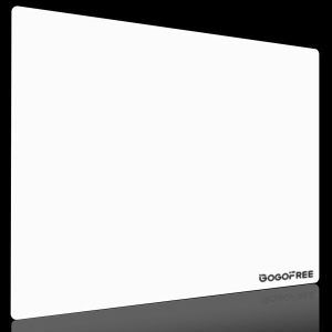 상품 이미지: GOGOFREE 강화유리 마우스패드 게이밍 마우스 패드 화이트 40x50cm 발수가 매끈매끈