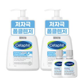상품 이미지: 세타필 저자극 딥클린 폼클렌저 236ml 2개 +세타필 하이드레이팅 포밍 크림 클렌저 2개